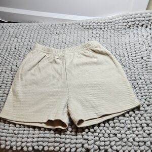 NWOT Size 12 months Jacadi Cream Ribbed Baby Shorts